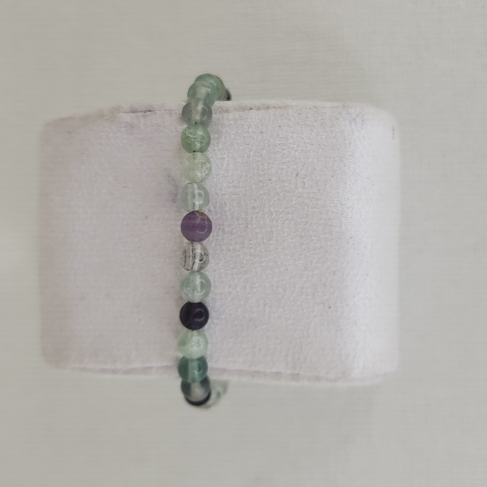(6) Fluorite Beaded Bracelet